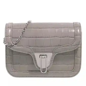 Fashionette Coccinelle crossbody bags - marvin twist croco shiny soft in grijs aanbieding