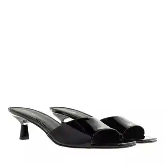 Fashionette Michael kors sandalen - amal kitten sandal in zwart aanbieding