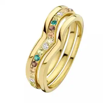 Fashionette Parte di me ringen - santa maria del fiore 925 sterling silver gold pla in gold aanbieding