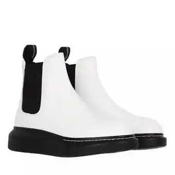 Fashionette Alexander mcqueen boots & laarzen - chelsea boots leather in wit aanbieding