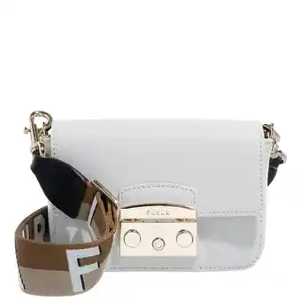 Fashionette Furla crossbody bags - metropolis mini c.body webbing in crème aanbieding