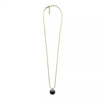 Fashionette Skagen kettingen - sea glass stainless steel pendant necklace in gold aanbieding