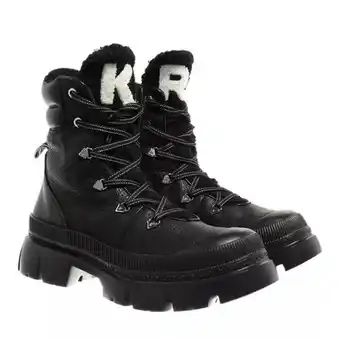 Fashionette Karl lagerfeld boots & laarzen - trekka max hi hiker lace boot in zwart aanbieding