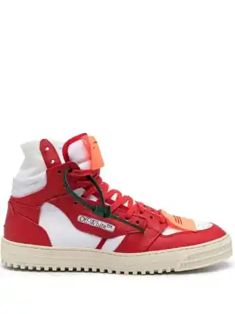 Farfetch Off-white 3.0 off-court high-top sneakers - wit aanbieding