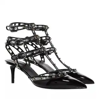 Fashionette Valentino garavani pumps & high heels - rockstud ankle strap pumps in transparant aanbieding