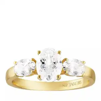 Fashionette Sif jakobs jewellery ringen - ellisse tre ring in gold aanbieding