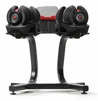 Fitnessdelivery Bowflex selecttech stand + 552i - 24 kg set aanbieding