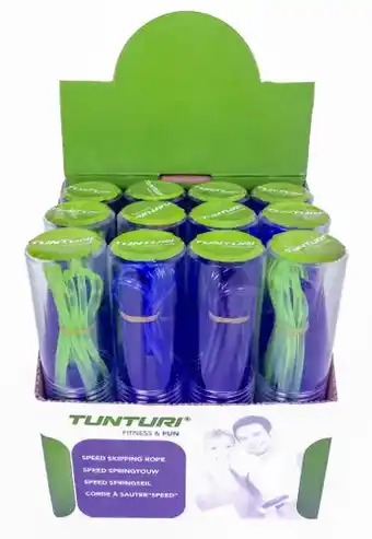 Fitnessdelivery Tunturi speedrope l springtouw l set 12 stuks aanbieding