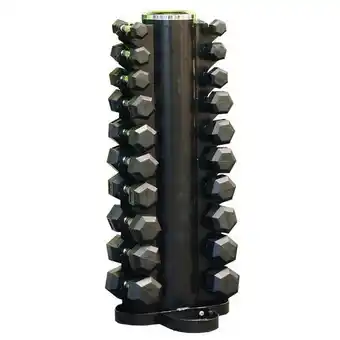 Fitnesskoerier Ptessentials pro hexa dumbbellset 1 t/m 10 kg incl. toren aanbieding