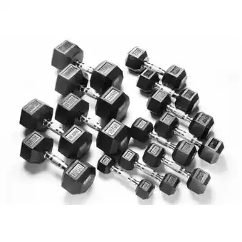 Fitnesskoerier Ptessentials pro hexa dumbbellset 2,5 t/m 30 kg met opbergrek - verwacht november aanbieding