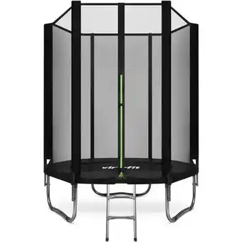 Fitwinkel.nl Virtufit trampoline met veiligheidsnet - zwart - 183 cm aanbieding