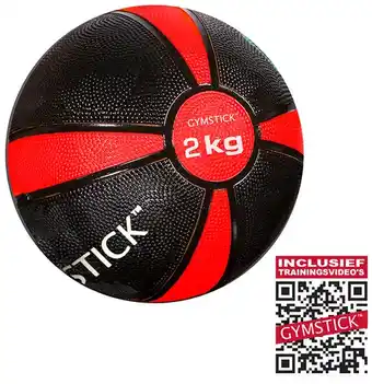 Fitwinkel.nl Gymstick medicijnbal - met trainingsvideo's - 2 kg aanbieding