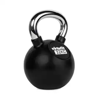 Fitwinkel.nl Virtufit kettlebell - rubber/chroom - 32 kg aanbieding