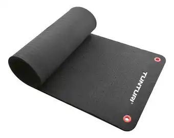 Fitwinkel.nl Tunturi fitnessmat pro - yogamat - 140 x 60 cm - zwart aanbieding