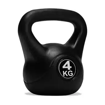 Fitwinkel.nl Virtufit pvc kettlebell - 4 kg - zwart aanbieding