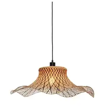 fonQ Good&mojo hanglamp ibiza - bamboe|zwart - 65x65x20cm aanbieding