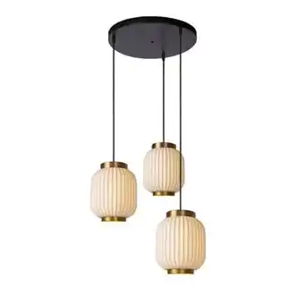 fonQ Lucide gosse - hanglamp - 3xe27 - wit aanbieding