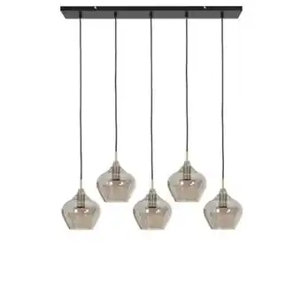 fonQ Light & living hanglamp rakel - antiek brons - 5l 104x20x120cm aanbieding