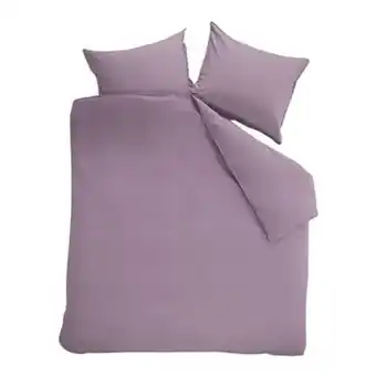 fonQ Beddinghouse organic basic dekbedovertrek 240 x 200/220 cm - mauve aanbieding