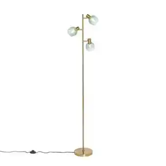 fonQ Qazqa vloerlamp vidro - groen - art deco - d 25cm aanbieding