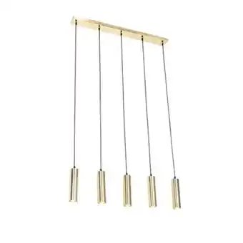 fonQ Qazqa hanglamp jeana - messing - modern - l 800mm aanbieding