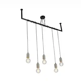 fonQ Qazqa hanglamp cavoba hl - grijs - industrieel - l 1240mm aanbieding