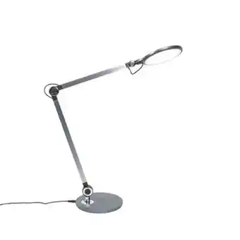 fonQ Qazqa led tafellamp don - donkergrijs - design - l 58cm aanbieding