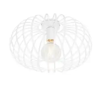 fonQ Qazqa plafondlamp johanna - wit - design - d 39cm aanbieding