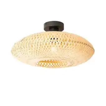 fonQ Qazqa plafondlamp ostrava - naturel - oosters - d 40cm aanbieding