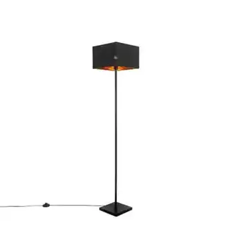 fonQ Qazqa vloerlamp vt - zwart - modern - l 30cm aanbieding