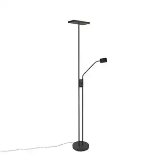 fonQ Qazqa led vloerlamp jazzy - zwart - modern - d 250mm aanbieding