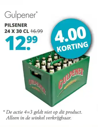 Mitra Gulpener pilsener 24x30 cl aanbieding