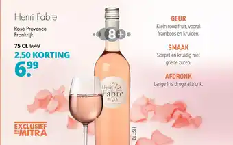 Mitra Henri Fabre Rosé Provence Frankrijk 75cl aanbieding