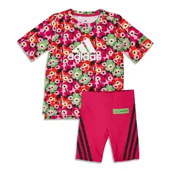 Foot Locker Adidas performance girls marimekko summer set - voorschools tracksuits aanbieding