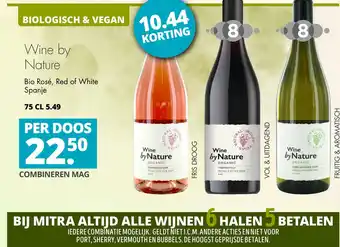 Mitra Wine by Nature Bio Rosé, Red of White Spanje aanbieding