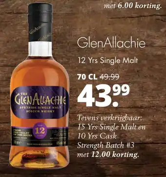 Mitra GlenAllachie 12 Yrs Single Malt 70cl aanbieding