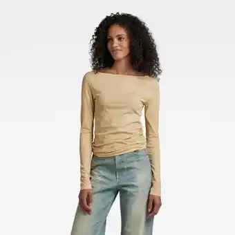 G-Star RAW G-star raw boat slim top - beige - dames aanbieding