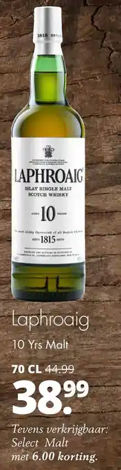 Mitra laphroaig 10 Yrs Malt 70cl aanbieding