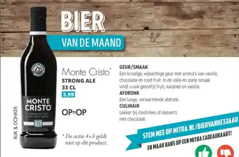 Mitra Monte Cristo Strong Ale 33cl aanbieding