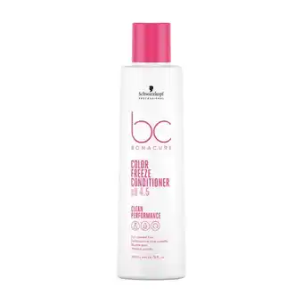 Hairandbeautyonline.com Schwarzkopf bonacure clean performance color freeze conditioner 200ml aanbieding