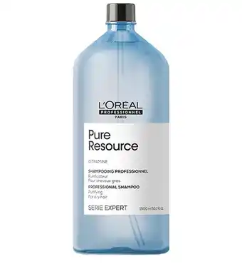 Hairandbeautyonline.com L'oréal paris l'oreal serie expert pure resource shampoo 1500ml aanbieding