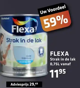 De voordeelmarkt FLEXA Strak in de lak 0.75L aanbieding