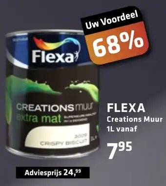 De voordeelmarkt FLEXA Creations Muur 1L aanbieding