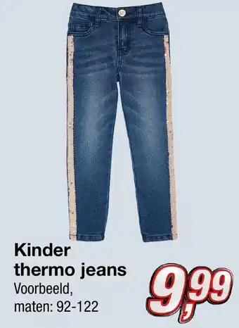 Kik Kinder thermo jeans aanbieding