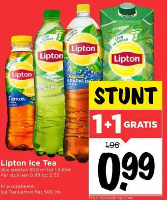 Vomar Voordeelmarkt Lipton Ice Tea 500 ml aanbieding