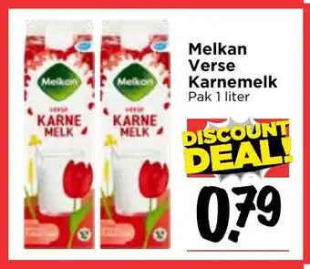 Vomar Voordeelmarkt Melken Verse Karnemelk 1 liter aanbieding