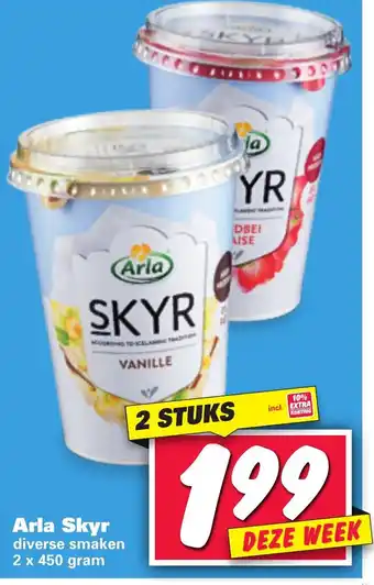 Nettorama Arla skyr 2*450g aanbieding