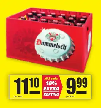 Nettorama Dommelsch krat aanbieding