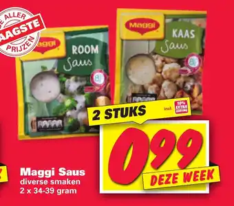 Nettorama Maggi Saus 2*34-39g aanbieding