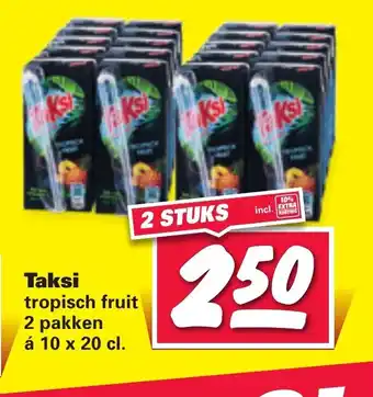 Nettorama Taksi Tropisch fruitjes 2*(10*200ml) aanbieding